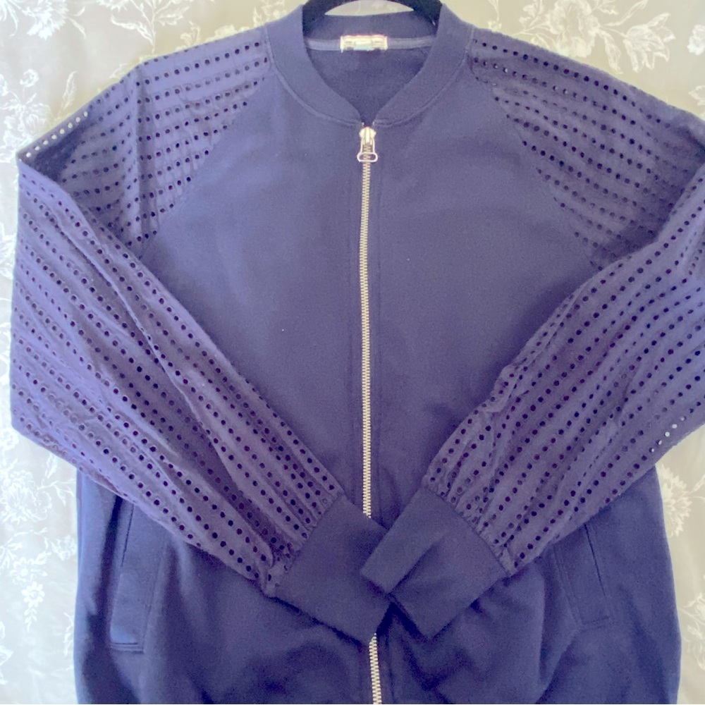 GAP navy blue eyelet sweater